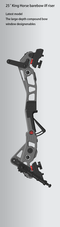 Sports Archery 25"  back ilf barebow  target riser-King  Horse - right hand