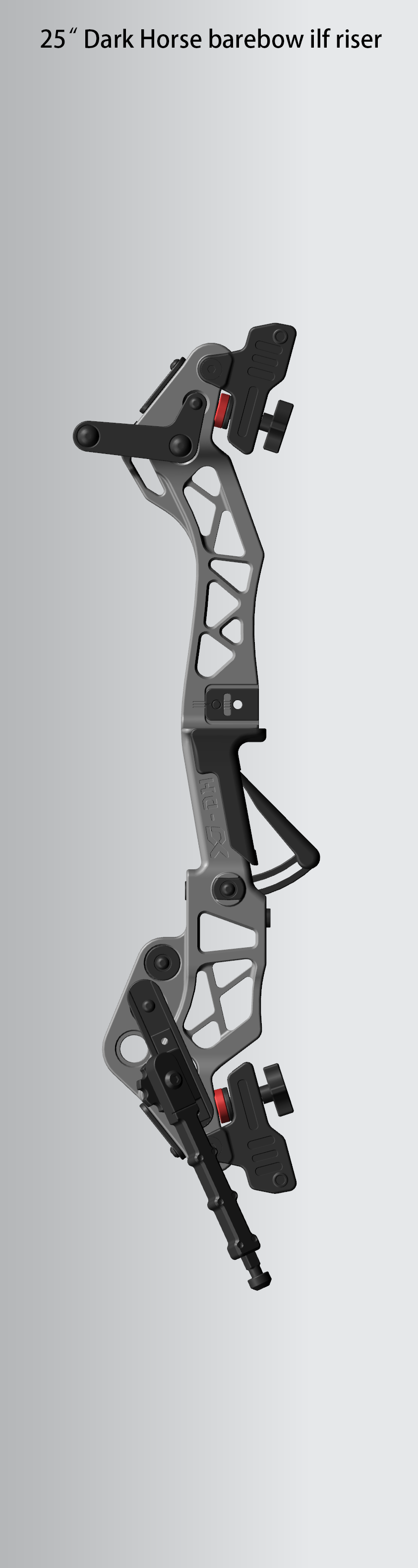 Sports Archery 25" back ilf barebow  riser-Dark Horse