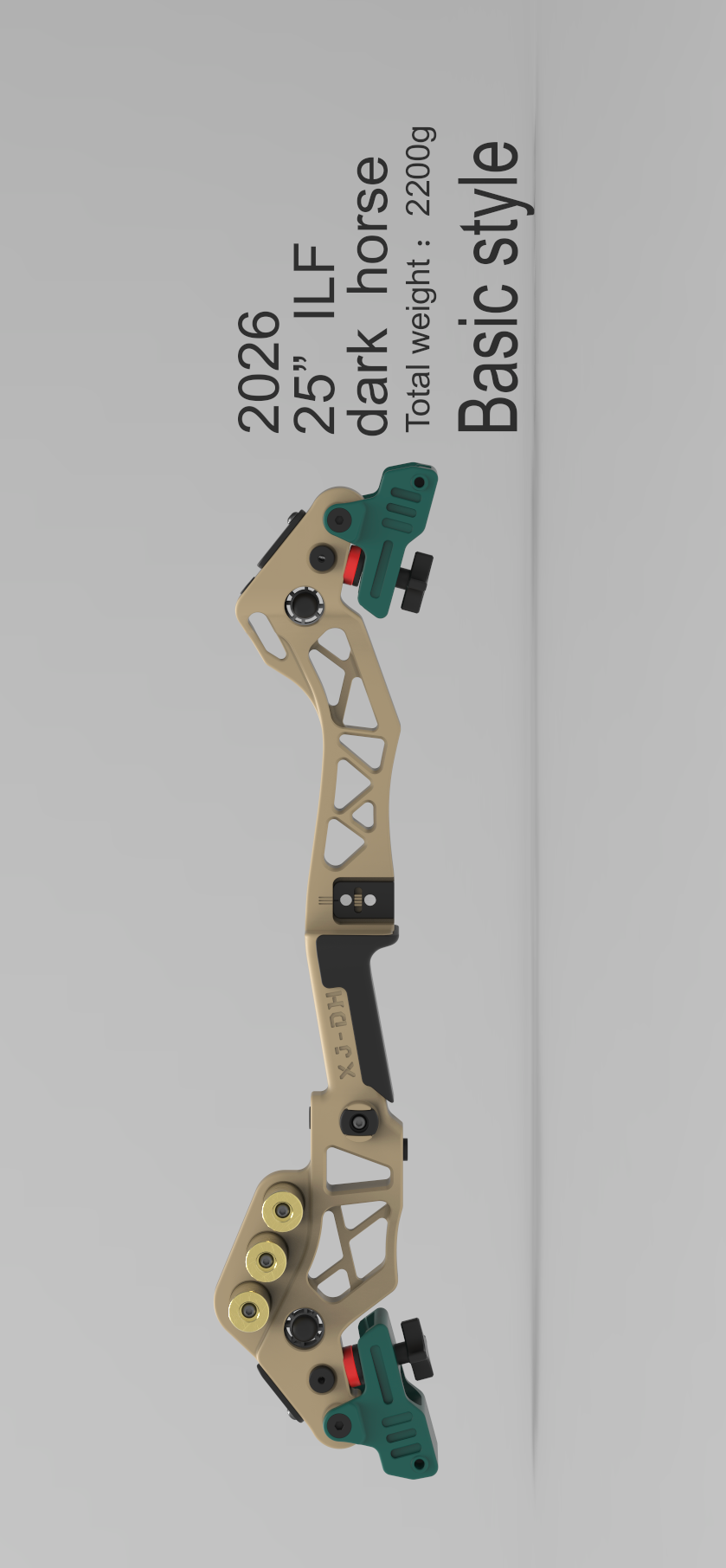 Sports archery riser-25‘’dark horse riser