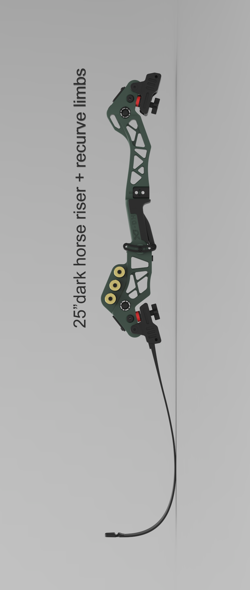 25”Dark Horse riser + Obdisian limbs+ Bowstring