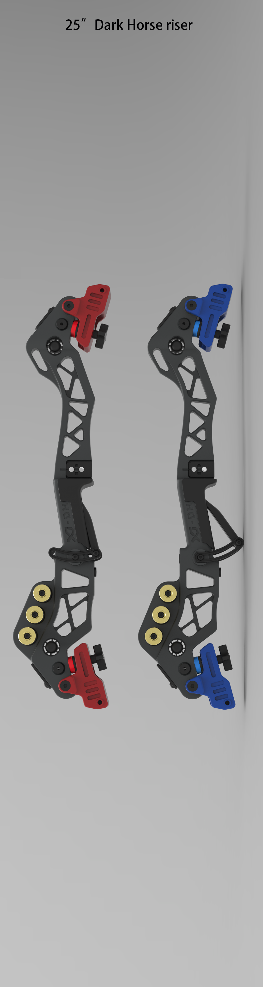 Sports Archery 25" back ilf barebow  riser-Dark Horse