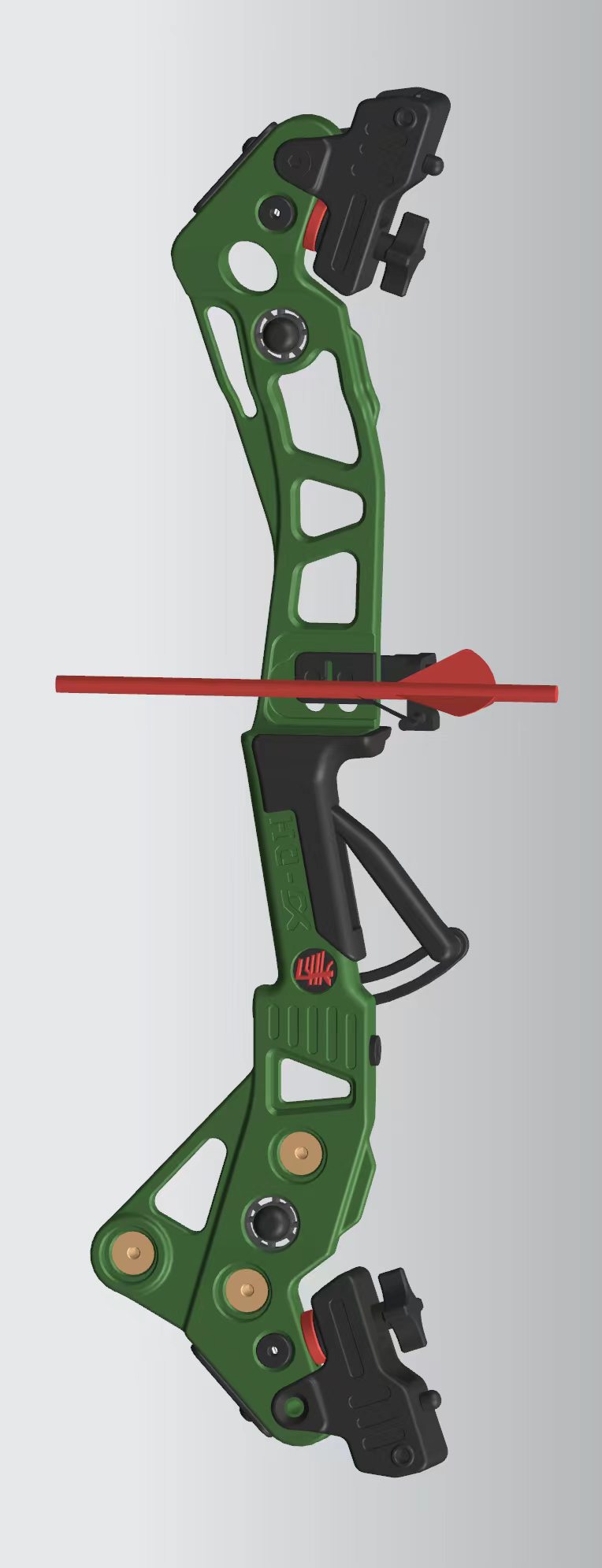 Sports Archery 25"  back ilf barebow  target riser-King  Horse - right hand