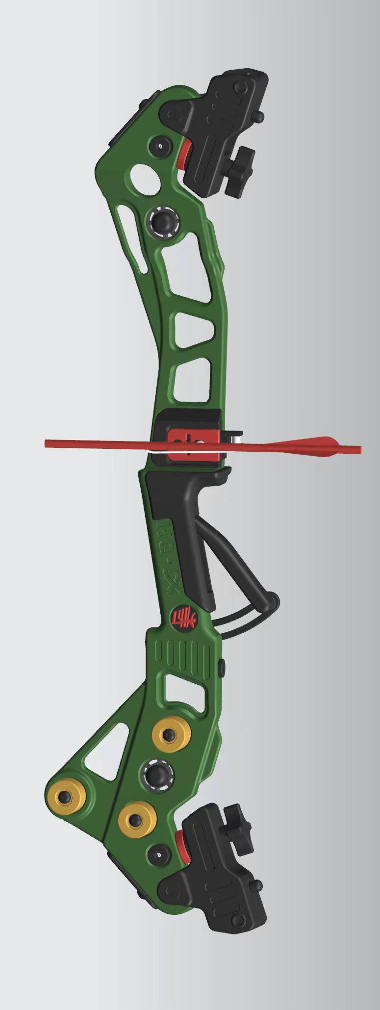 Sports Archery 25"  back ilf barebow  target riser-King  Horse - right hand